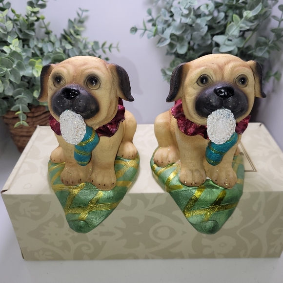 Pug stocking holders set of 2 - Picture 1 of 5